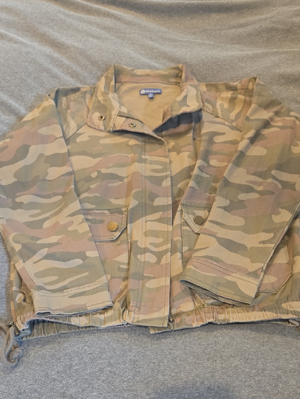 Democracy Camo Jacket in Olive and Tan
